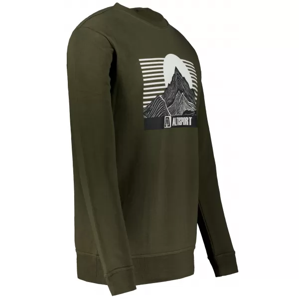  Muški sweatshirt ALTISPORT ALM188406 VOJNOG 
