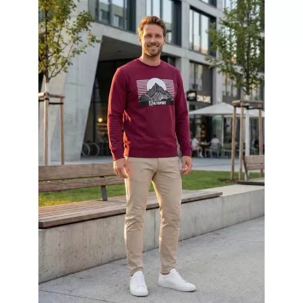  Muški sweatshirt ALTISPORT ALM188406 GRANAT 