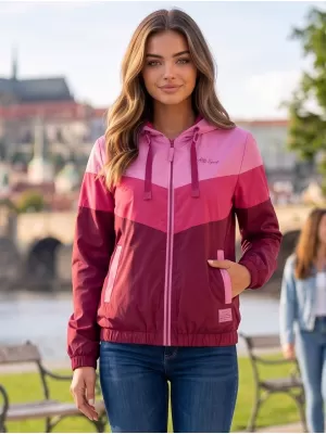 Ženska jakna ALTISPORT EDNA TAMNOCRVENA