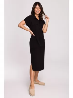 Haljina BEWEAR B222 CRNA