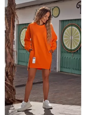 Ženski sweatshirt MOE M676 NARANČASTA