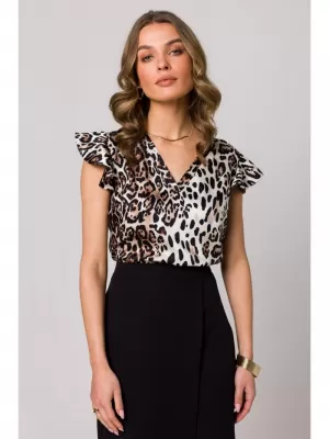 Ženska bluza STYLOVE S344 BIJELI UZORAK