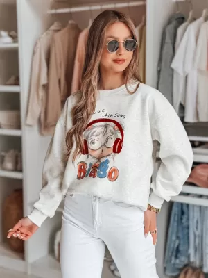 Ženska majica DSTREET BY1503 SVIJETLO SIVE BOJE