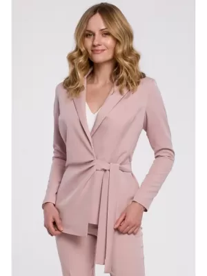 Ženska jakna MAKOVER K056 KREP RUŽIČASTA