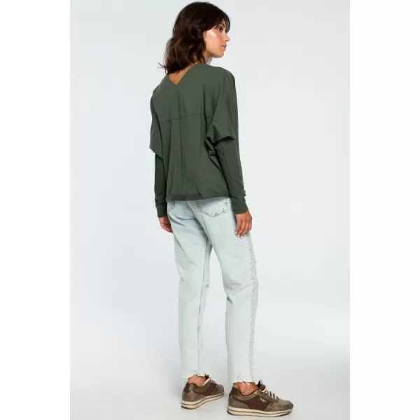  Ženska bluza BEWEAR B094 VOJNO ZELENA 