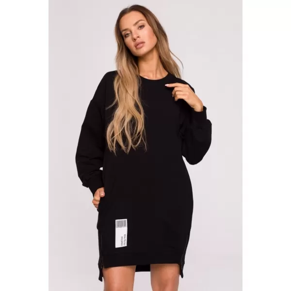  Ženski sweatshirt MOE M676 CRNA 