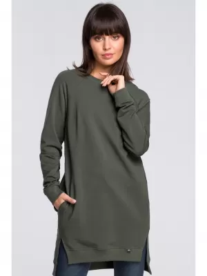Ženski sweatshirt BEWEAR B101 VOJNO ZELENA