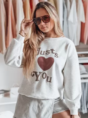 Ženska majica DSTREET FEELME BY1475 SVIJETLO SIVE BOJE