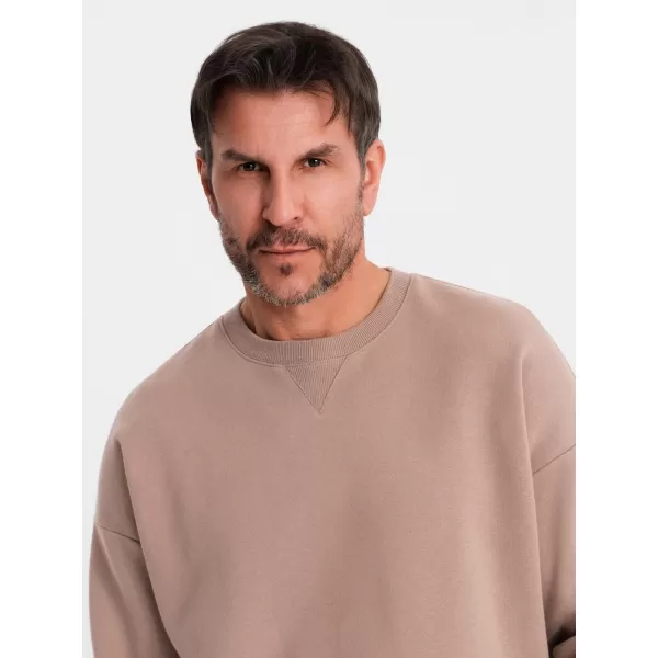  Muška dukserica OMBRE OU-SNBC-0104 SMEĐI 