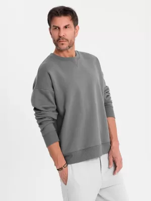 Muška dukserica OMBRE OU-SNBC-0104 SIVA