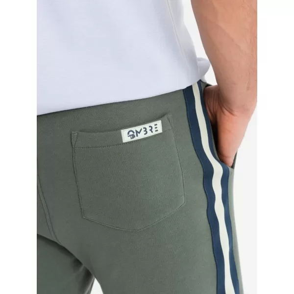  Kratke hlače OMBRE OM-SRSK-0156 MASLINA 