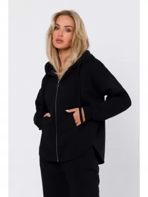 Ženski sweatshirt MOE M761 CRNA
