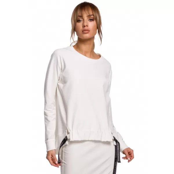  Ženski sweatshirt MOE M492 EKRU 