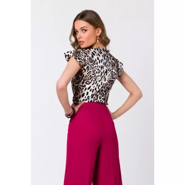  Ženska bluza STYLOVE S344 BIJELI UZORAK 