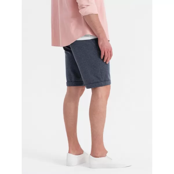  Kratke hlače OMBRE OM-SRCS-0177 MORNARSKO PLAVA BOJA 