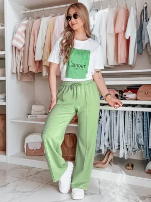 Ladijske hlače DSTREET DRESSANIK UY2698 ZELENA