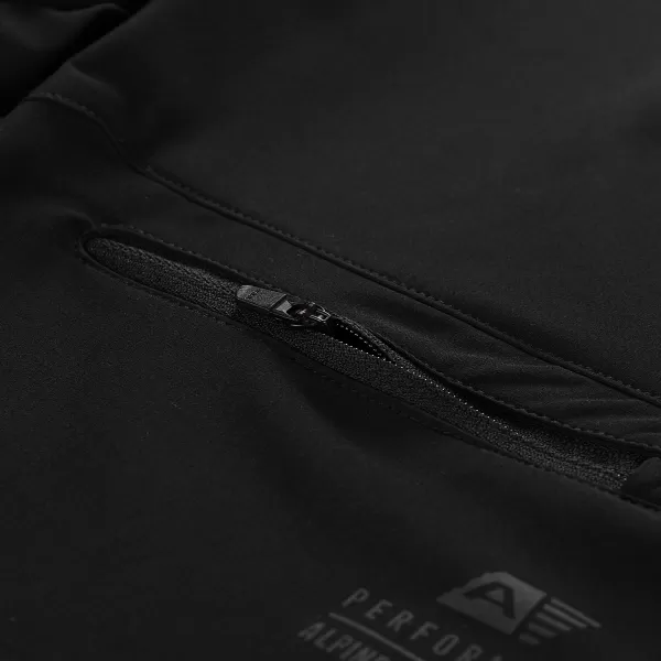  Ženske softshell kratke hlače ALPINE PRO BAKA CRNI 