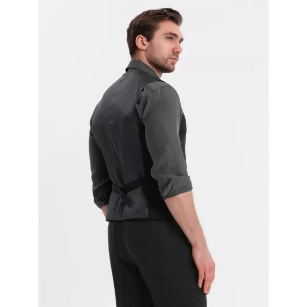  Prsluk OMBRE OM-BLZV-0146 CRNI 