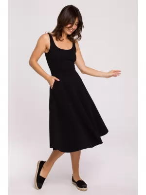 Haljina BEWEAR B218 CRNA