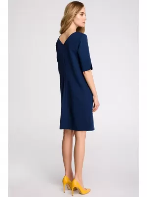 Haljina STYLOVE S113 TAMNOPLAVA