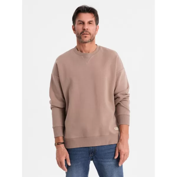  Muška dukserica OMBRE OU-SNBC-0104 SMEĐI 