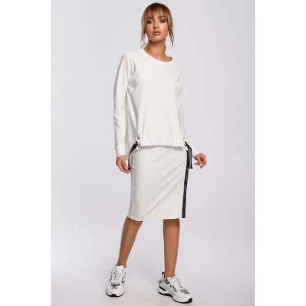  Ženski sweatshirt MOE M492 EKRU 