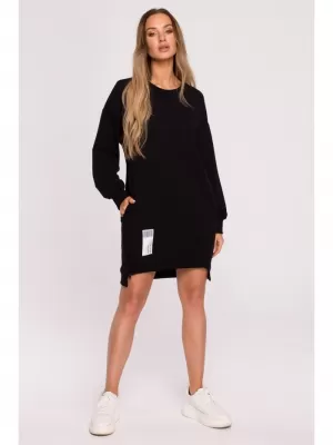 Ženski sweatshirt MOE M676 CRNA