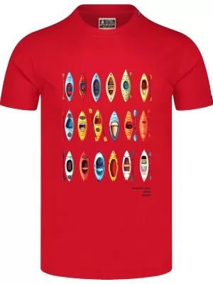 Muška majica kratkih rukava NORDBLANC CANOE NBSMT8155 CRVENA