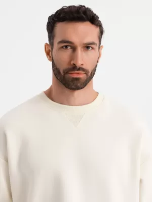 Muška dukserica OMBRE OU-SNBC-0104 KREMA