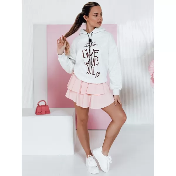  Ženska majica DSTREET LOVEWILL BY1468 SVIJETLO SIVE BOJE 
