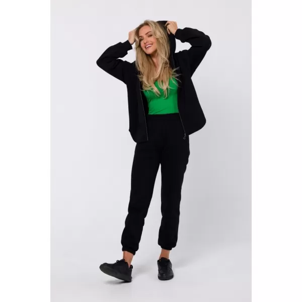  Ženski sweatshirt MOE M761 CRNA 