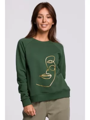 Ženski sweatshirt BEWEAR B167 ZELENI TRAVNJAK