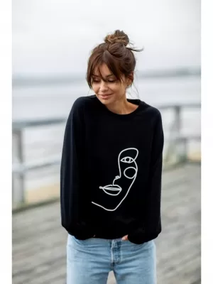 Ženski sweatshirt BEWEAR B167 CRNA