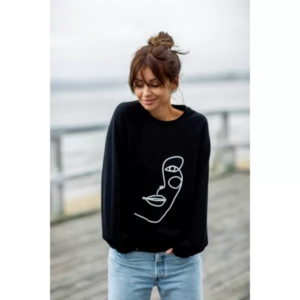  Ženski sweatshirt BEWEAR B167 CRNA 