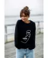 Ženski sweatshirt BEWEAR B167 CRNA