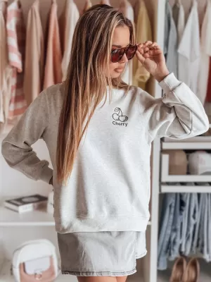 Ženska majica DSTREET CHERSOFT BY1402 SVIJETLO SIVE BOJE