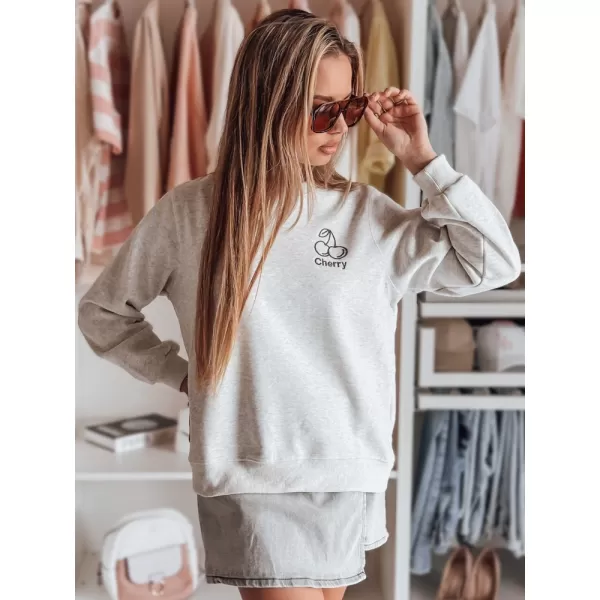  Ženska majica DSTREET CHERSOFT BY1402 SVIJETLO SIVE BOJE 