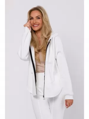 Ženski sweatshirt MOE M761 EKRU