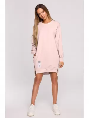 Ženski sweatshirt MOE M676 BOMBON RUŽIČASTA