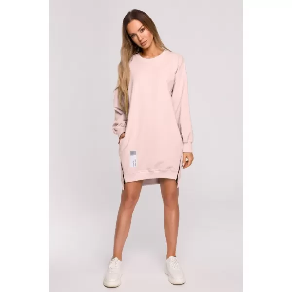  Ženski sweatshirt MOE M676 BOMBON RUŽIČASTA 