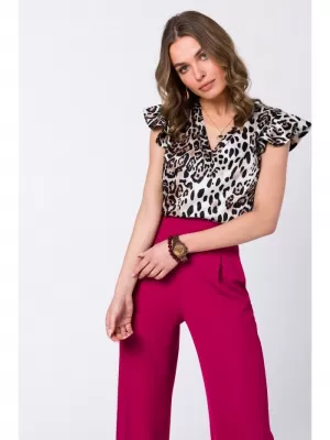 Ženska bluza STYLOVE S344 BIJELI UZORAK