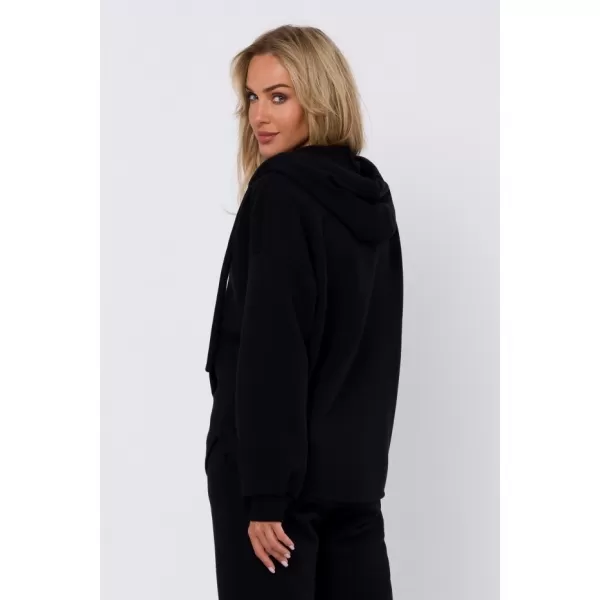  Ženski sweatshirt MOE M761 CRNA 