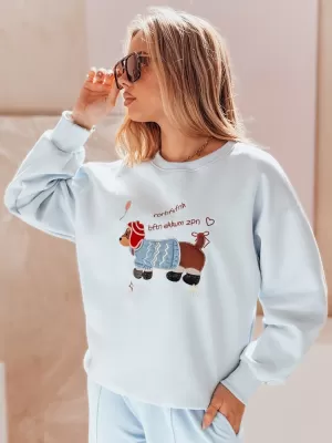 Ženska majica DSTREET DOGSWEETY BY1479 PLAVI