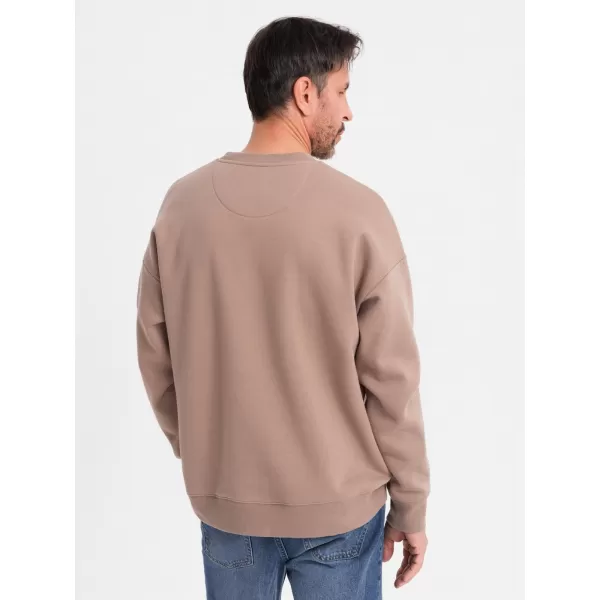  Muška dukserica OMBRE OU-SNBC-0104 SMEĐI 