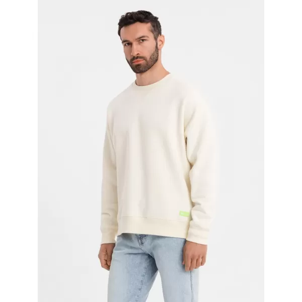  Muška dukserica OMBRE OU-SNBC-0104 KREMA 