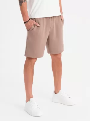 Kratke hlače OMBRE OU-SRBC-0101 SMEĐI