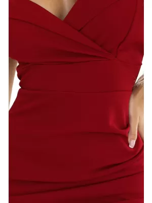 Haljina NUMOCO CALLIE 564-8 BURGUNDIJSKI