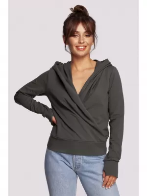 Ženski sweatshirt BEWEAR B246 VOJNO ZELENA