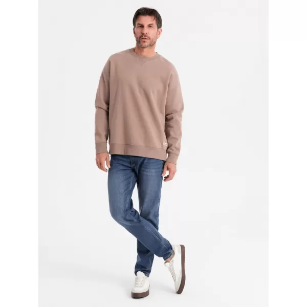  Muška dukserica OMBRE OU-SNBC-0104 SMEĐI 