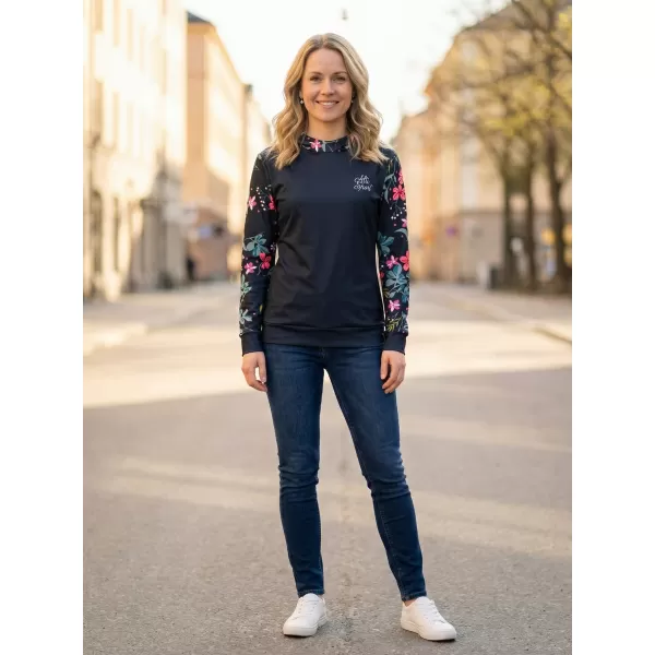  Ženska vrhunska funkcionalna majica ALTISPORT VOJ/ALW063MI01 CRNO I ZELENO 